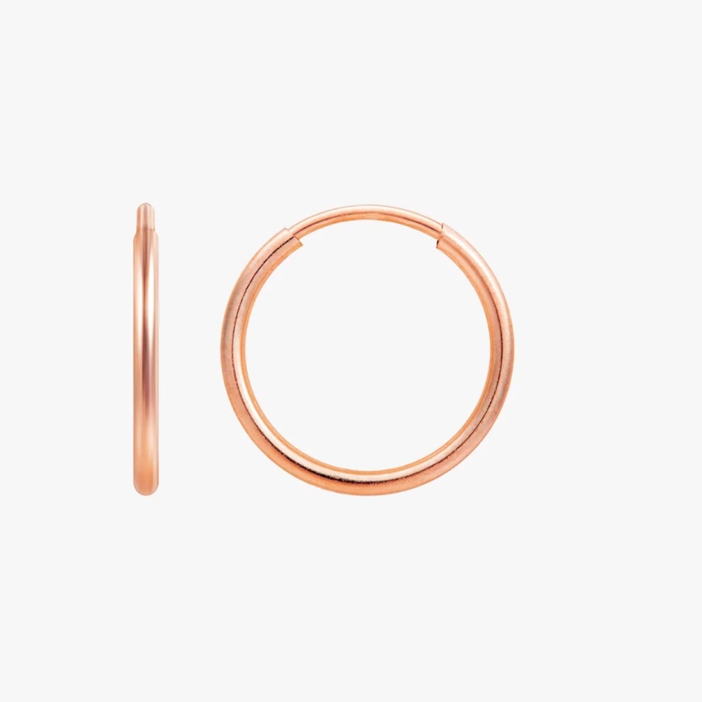 Chic Rose Gold Hoop Earrings